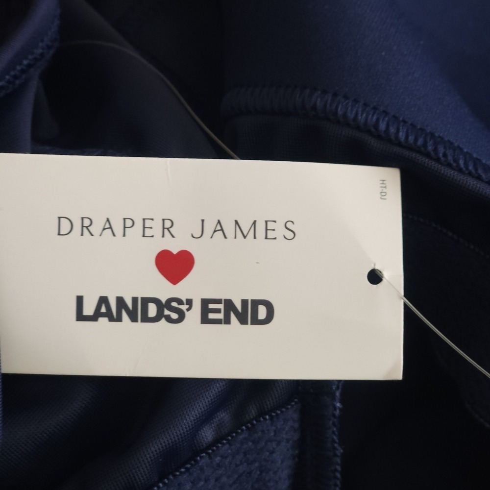 DRAPER JAMES x LANDS END Navy Blue Halter One Piece Swimsuit 18W NWT $115 - Picture 4 of 4